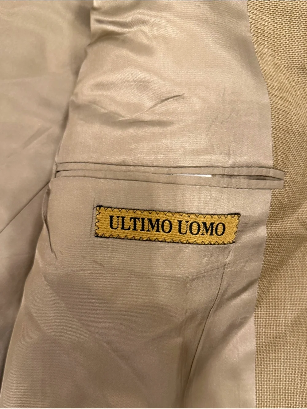 Men's Light Tan Single-Breasted Ultimo Uomo Blazer